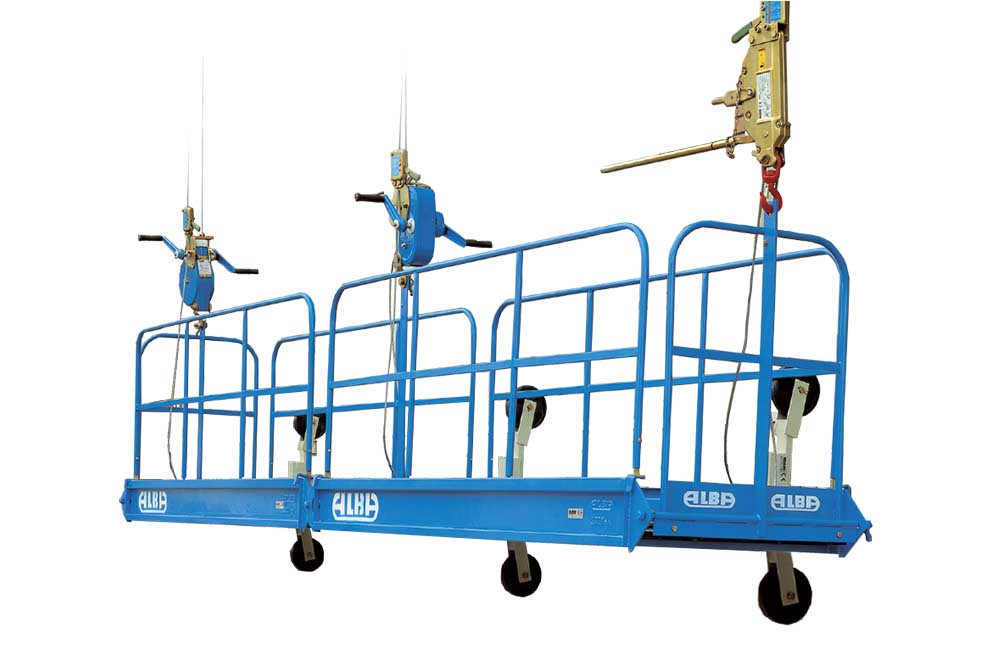 plataformas colgante tipo andamios